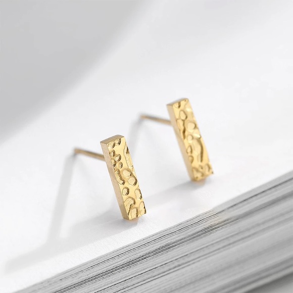 Stainless Steel Stud Earrings - Picture 2 of 5